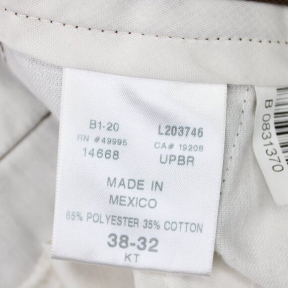 WearGuard UPS Work Pants Men 38x32 Brown Flat Front Utility Cargo Uniform Chinos - Picture 12 of 13